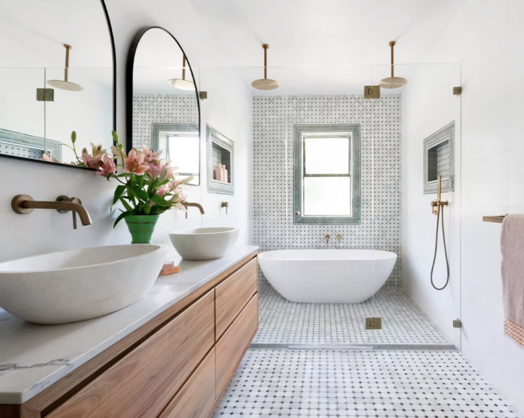 Bathroom renovation Southern Highlands — double vanity
